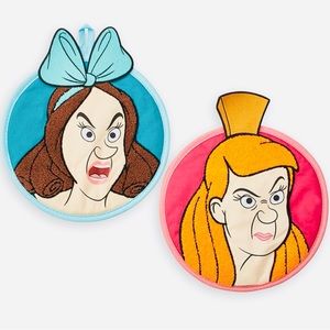 Disney Parks Cinderella Stepsisters Pot Holder Kitchen Collection Set
